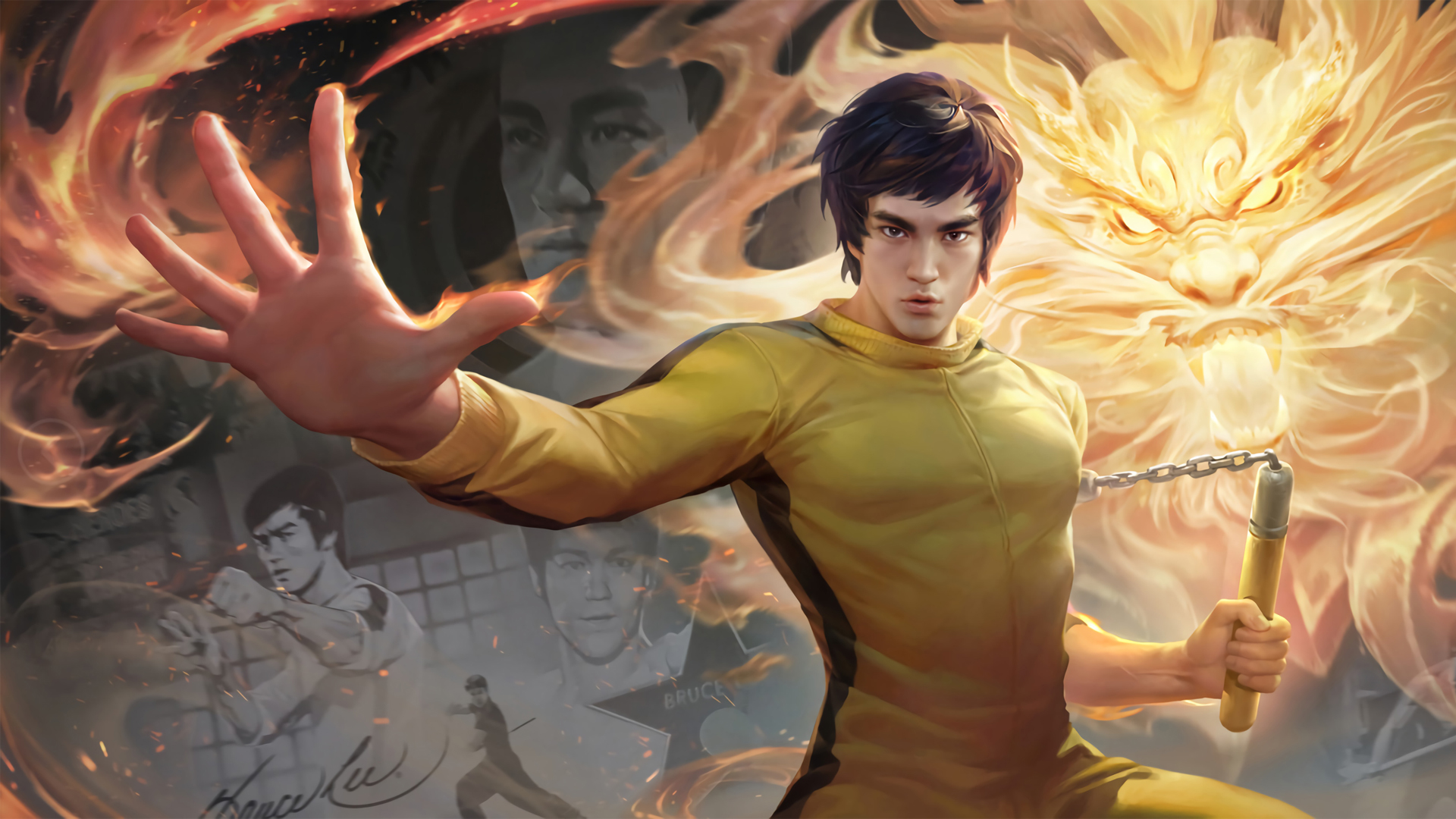 李小龙-裴擒虎王者荣耀高清壁纸_高清游戏壁纸