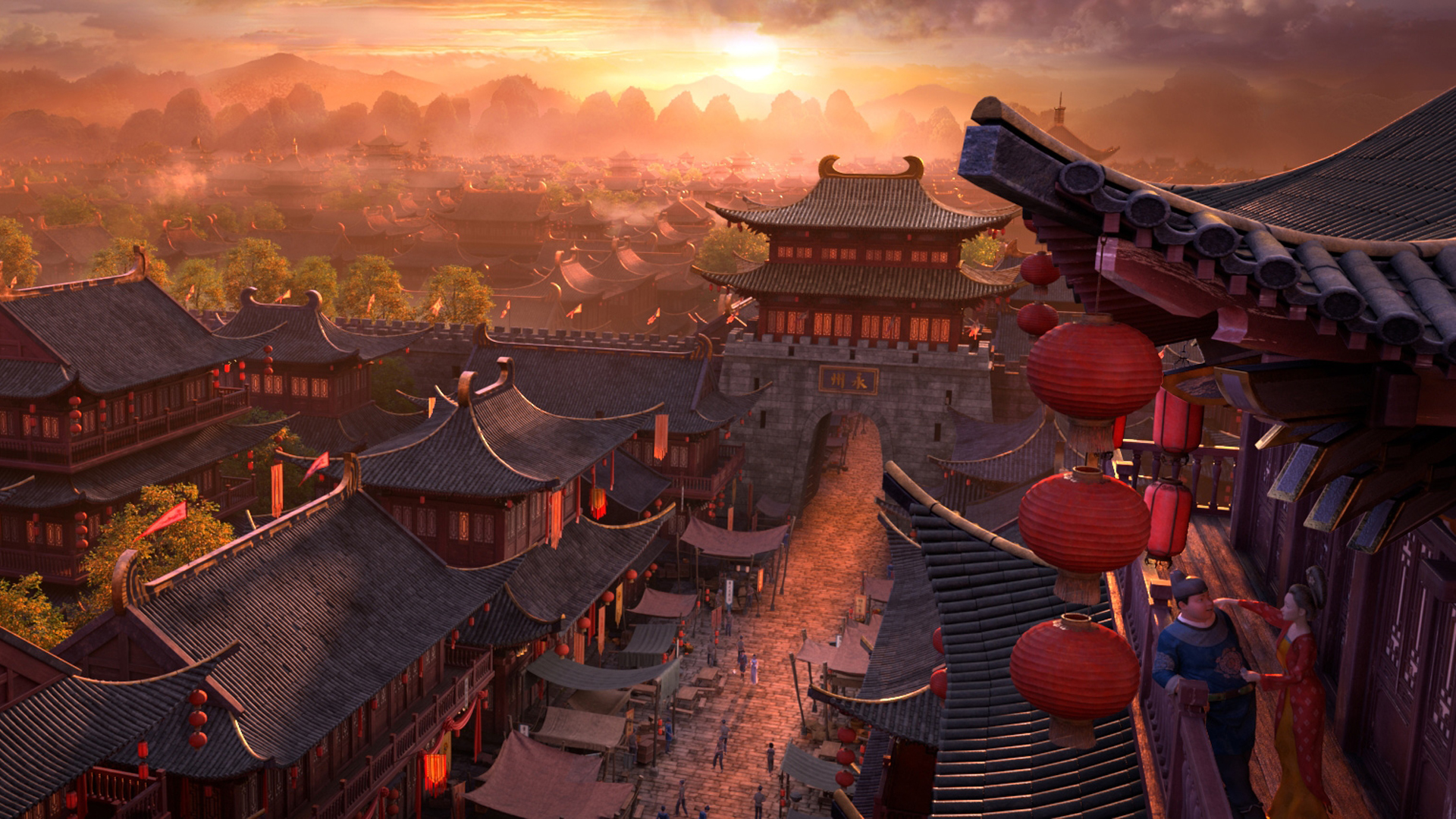 《白蛇缘起》晚唐建筑壁纸_高清影视壁纸