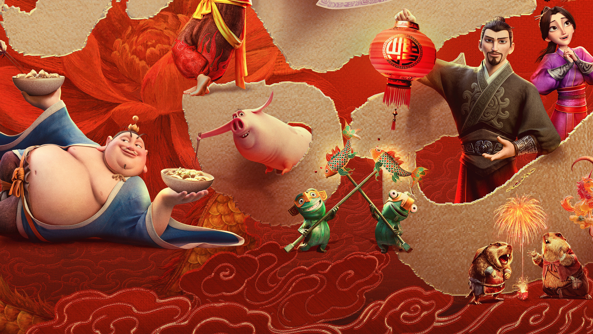 结界兽 太乙真人李靖 殷夫人高清电脑桌面影视壁纸_高清影视壁纸