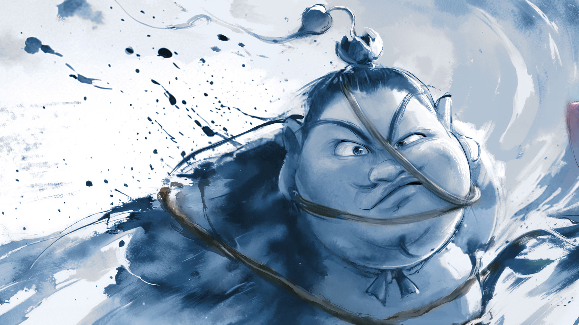 太乙真人 哪吒之魔童闹海水墨电脑桌面影视壁纸_高清影视壁纸