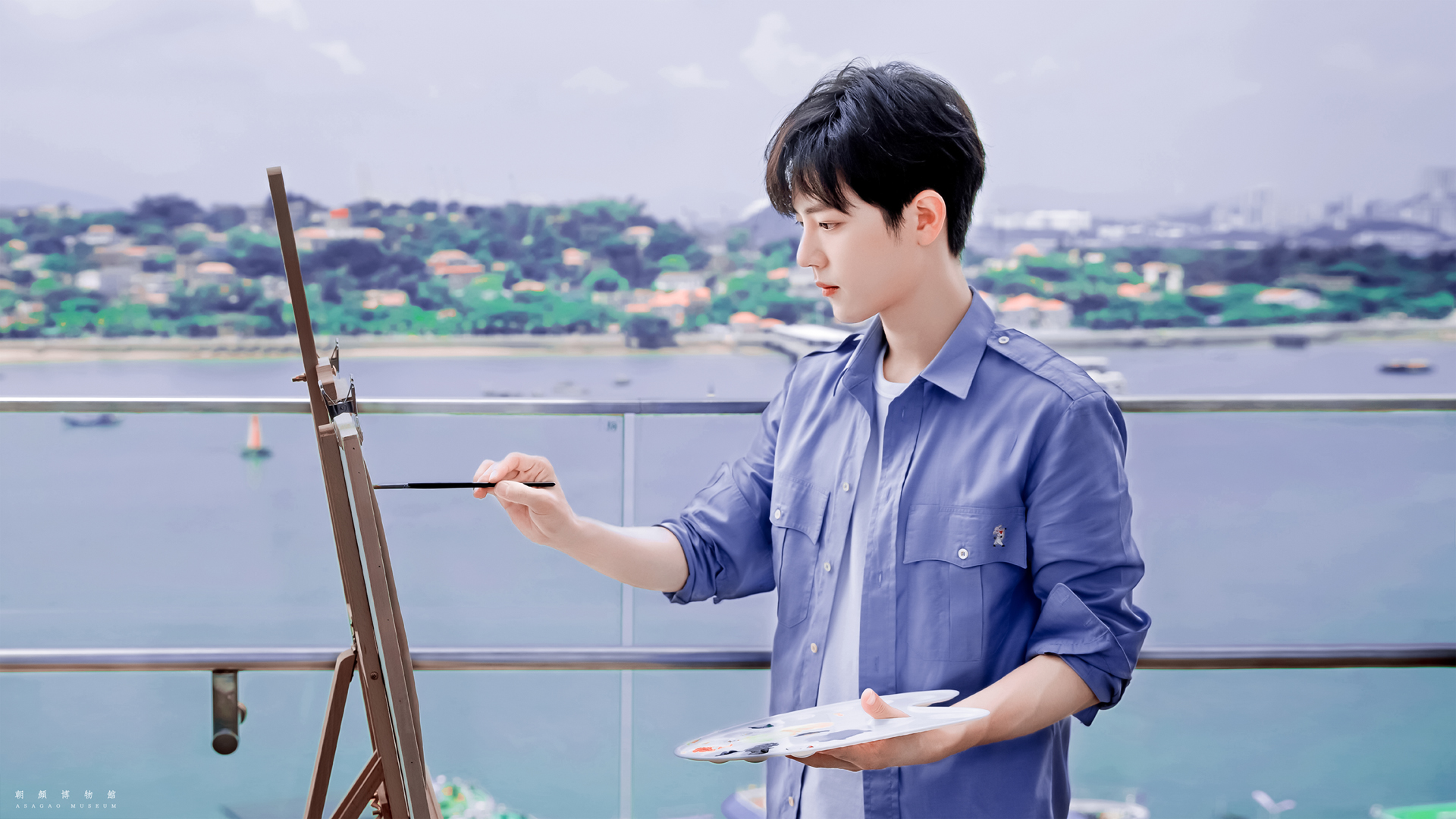 肖战画画壁纸_高清影视壁纸