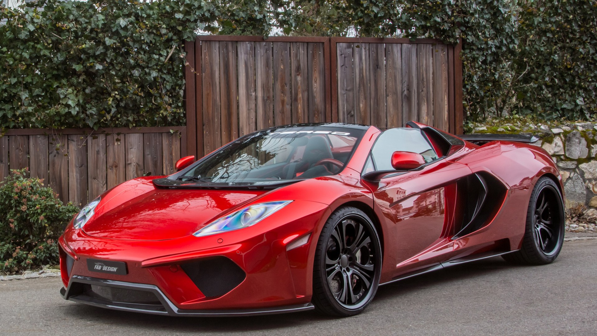 迈凯轮MP4-12C Spyder 调优汽车图片 红色超级跑车壁纸_高清汽车壁纸