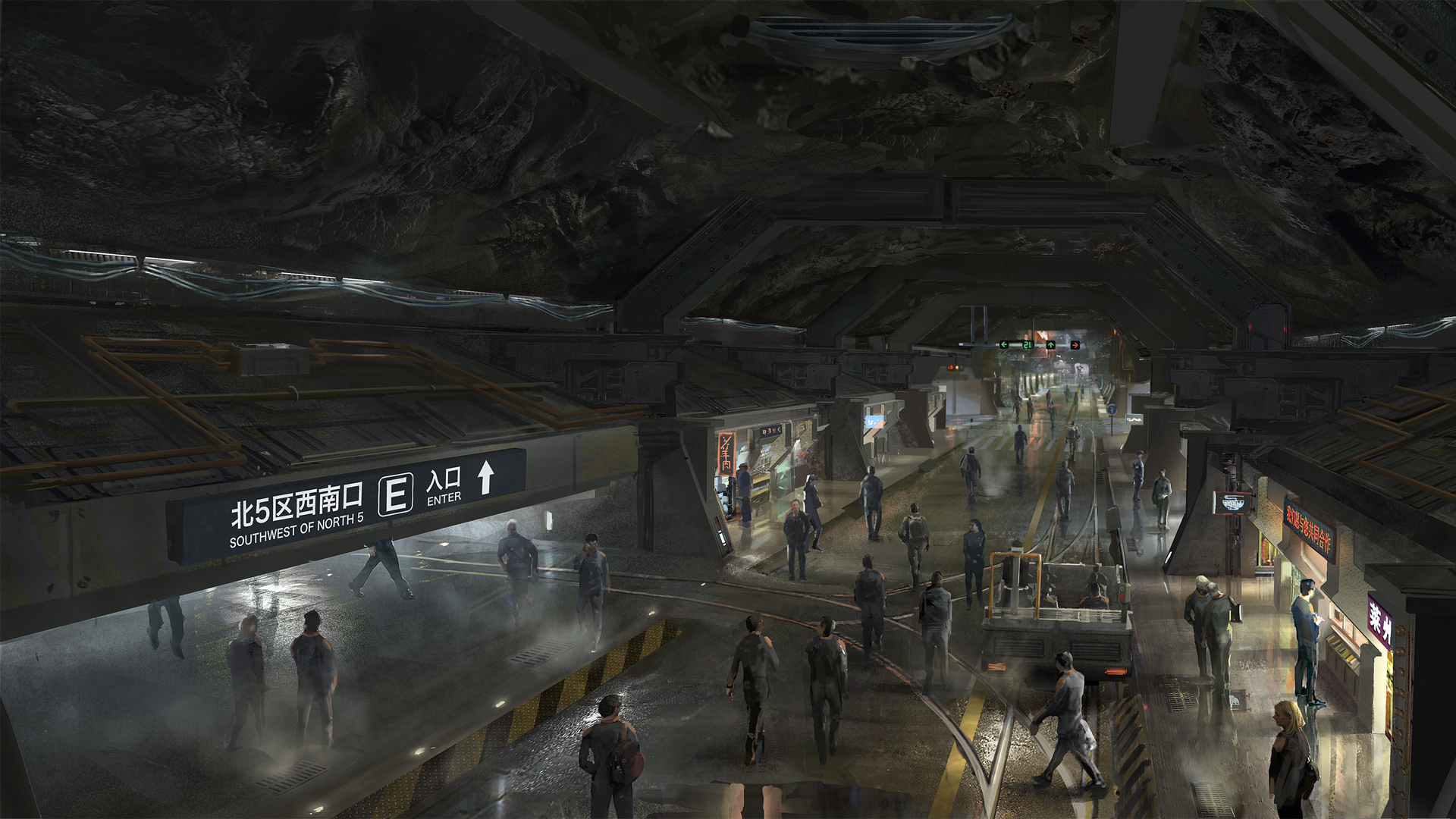 流浪地球 地下城广场壁纸_高清影视壁纸