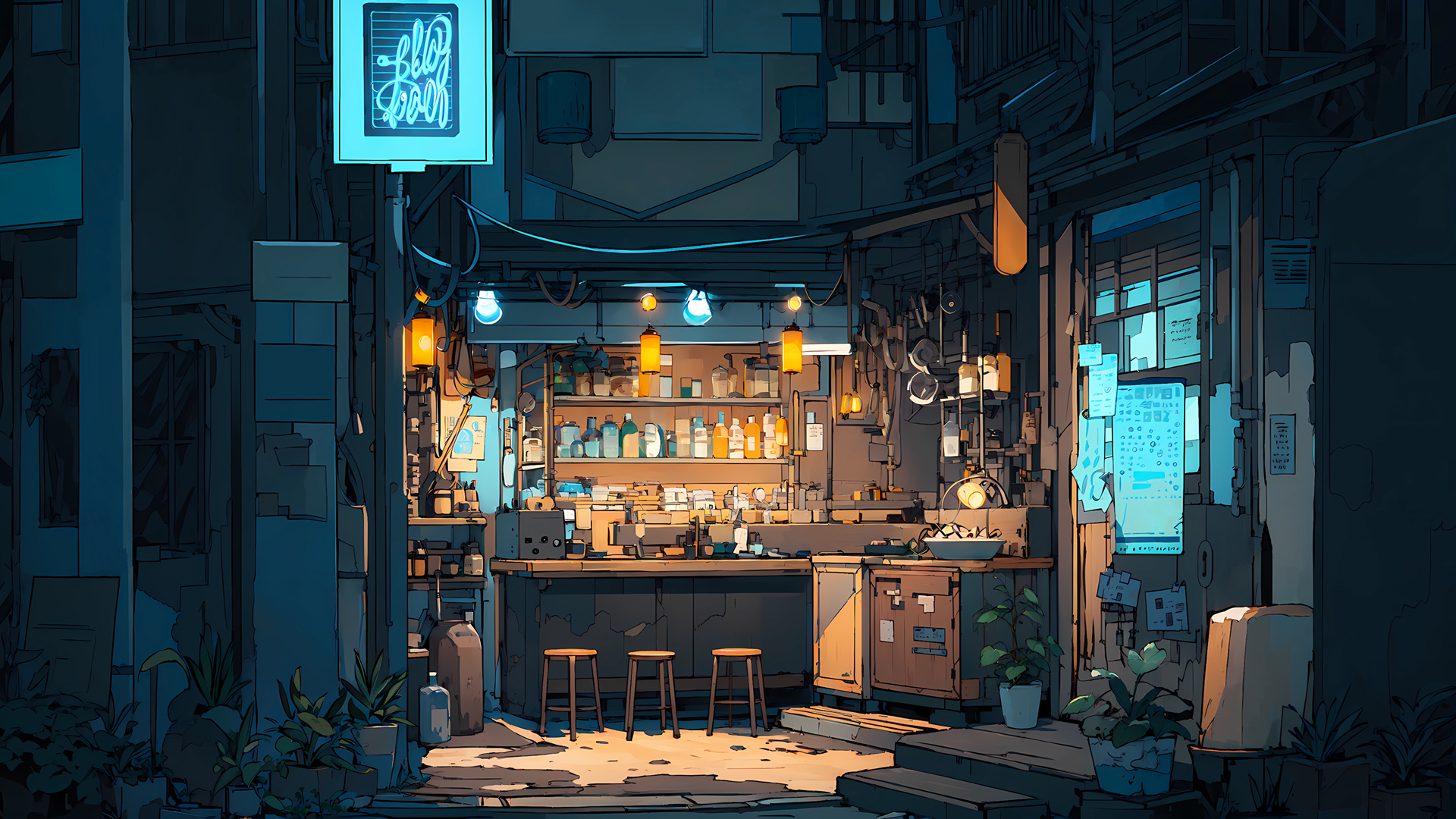 幽径空巷动漫壁纸_高清动漫壁纸