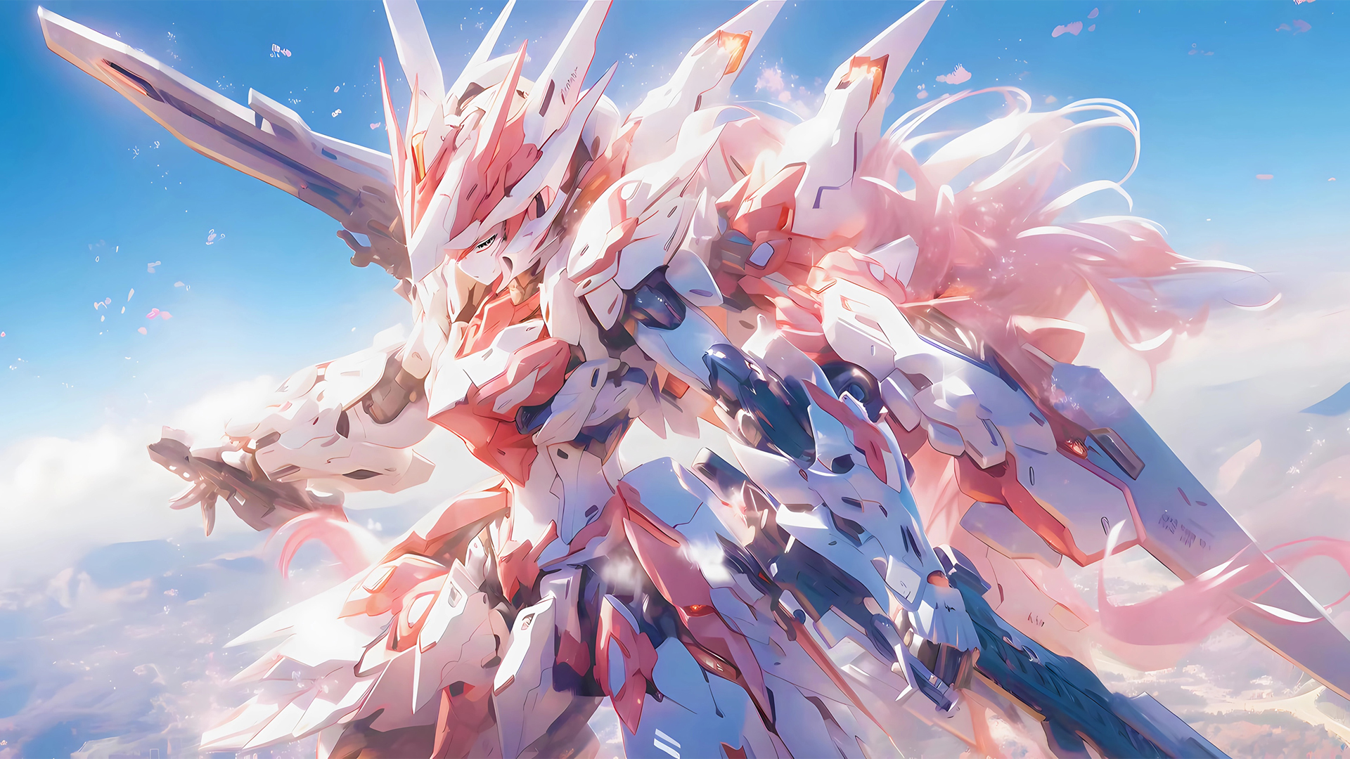 帅气的机甲少女电脑壁纸_高清动漫壁纸