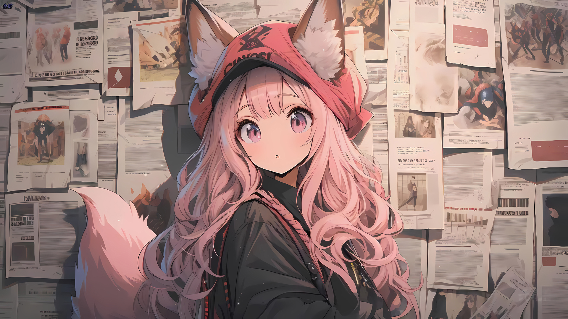 ±¨Ö½Ç½ ¿É°®Ð¡Å®º¢ ³¤¾í·¢ ÊÞ¶ú Î²°Í ¶¯Âþ×ÀÃæ±ÚÖ½_¸ßÇå¶¯Âþ±ÚÖ½_±Ë°¶×ÀÃæ