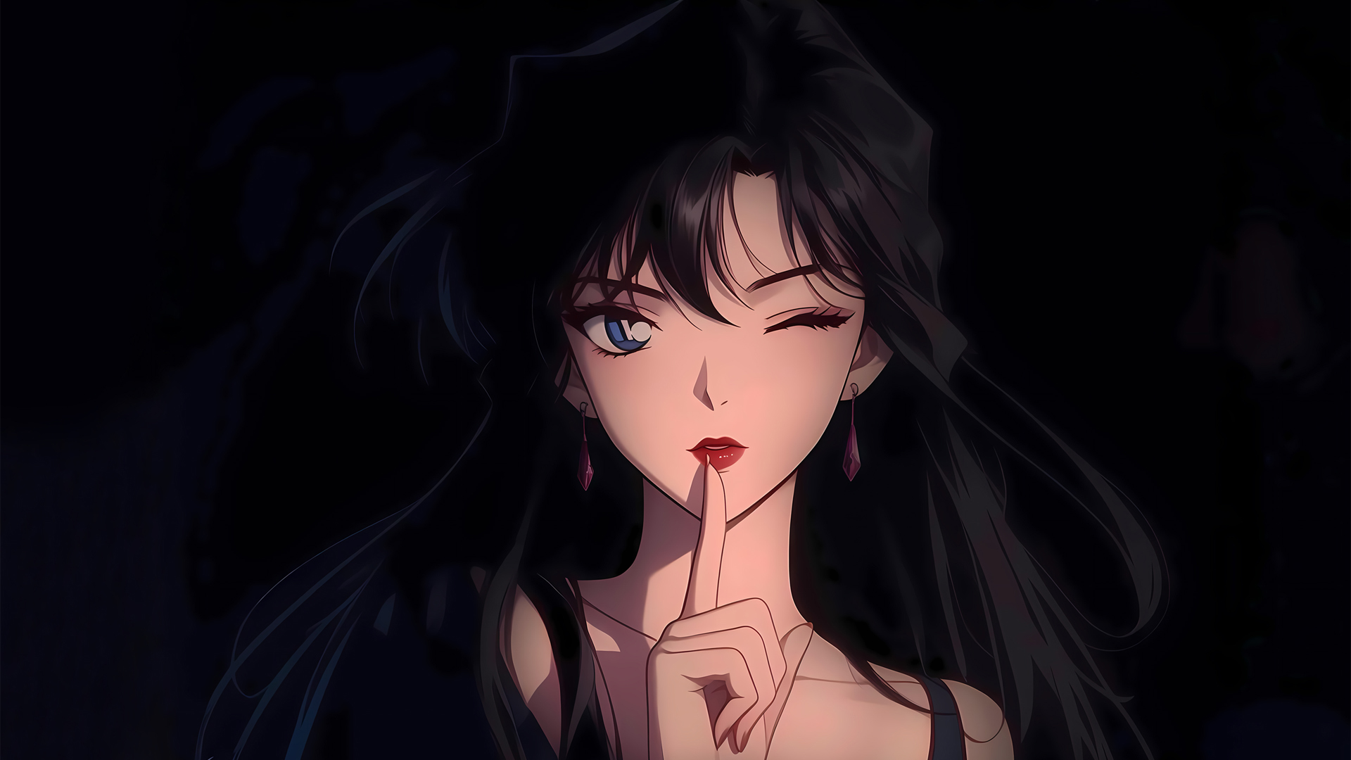 长发可爱动漫美女小兰壁纸_高清动漫壁纸