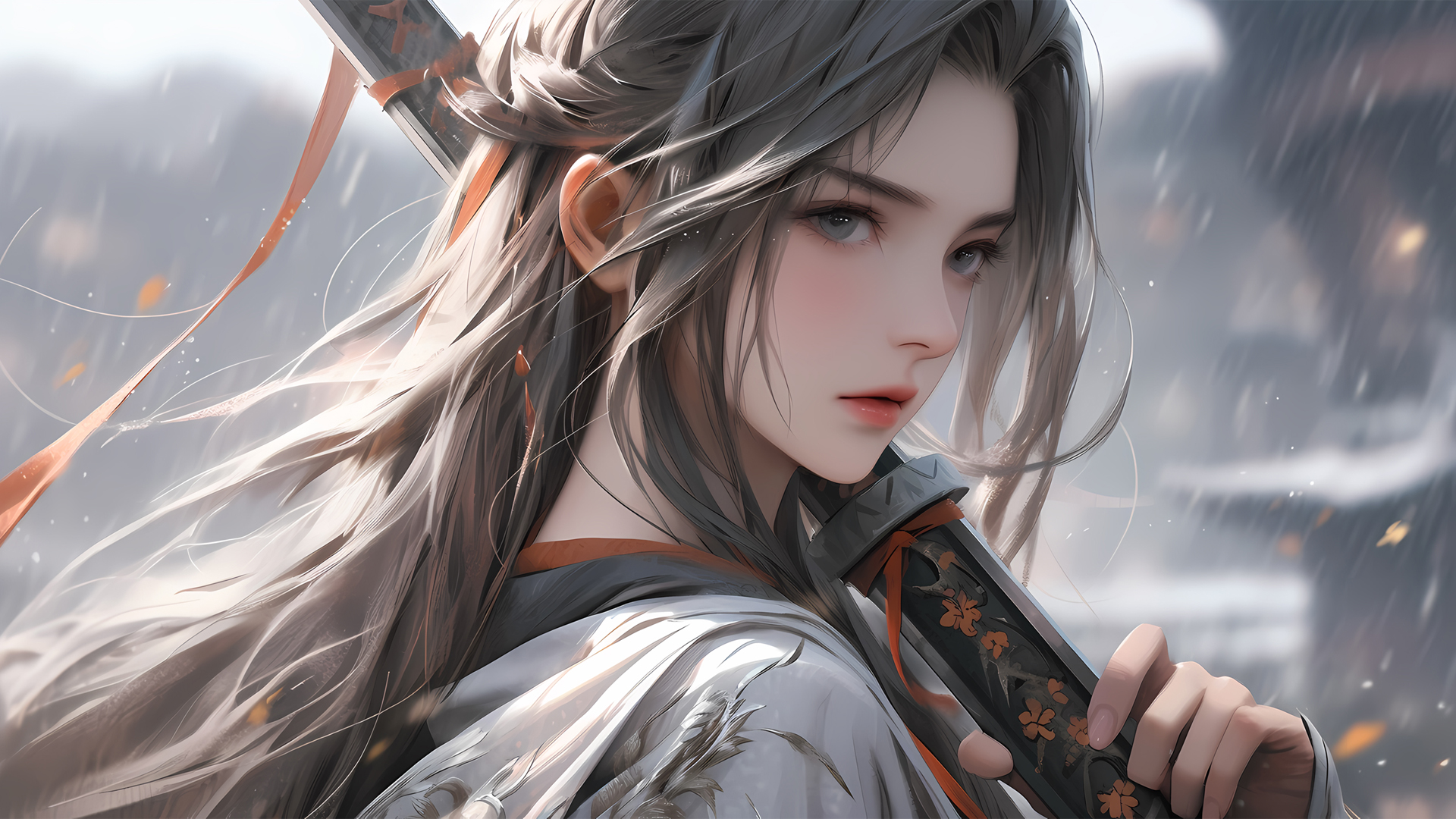 古风女侠美女 剑 动漫壁纸_高清动漫壁纸