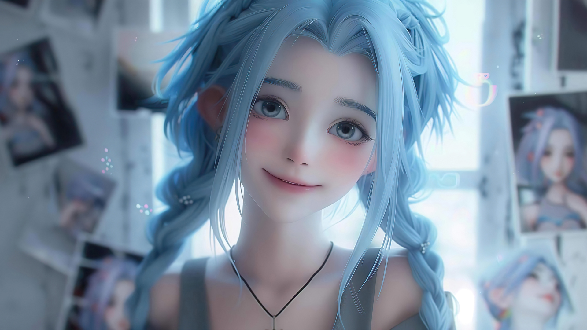 照片墙 可爱甜美金克丝动漫壁纸_高清动漫壁纸