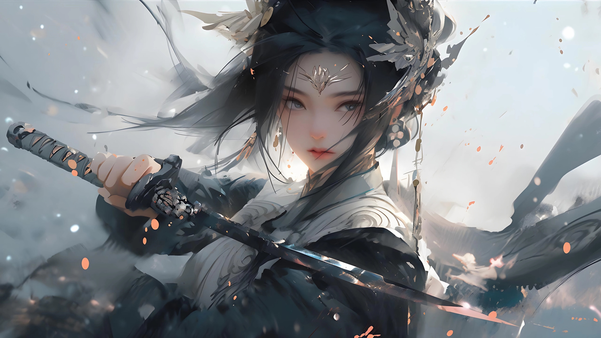 唯美古风 武侠风动漫美女壁纸_高清动漫壁纸