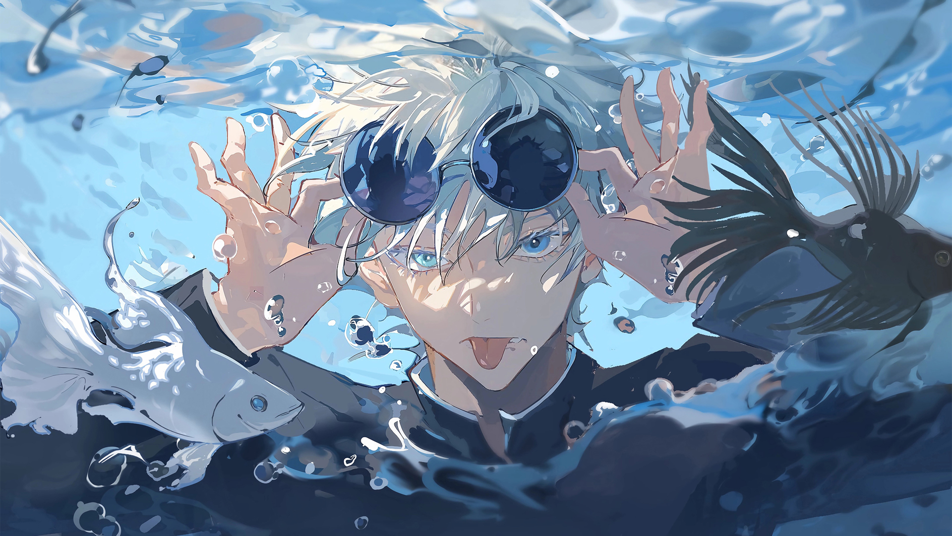 水下 五条悟 电脑桌面动漫壁纸_高清动漫壁纸