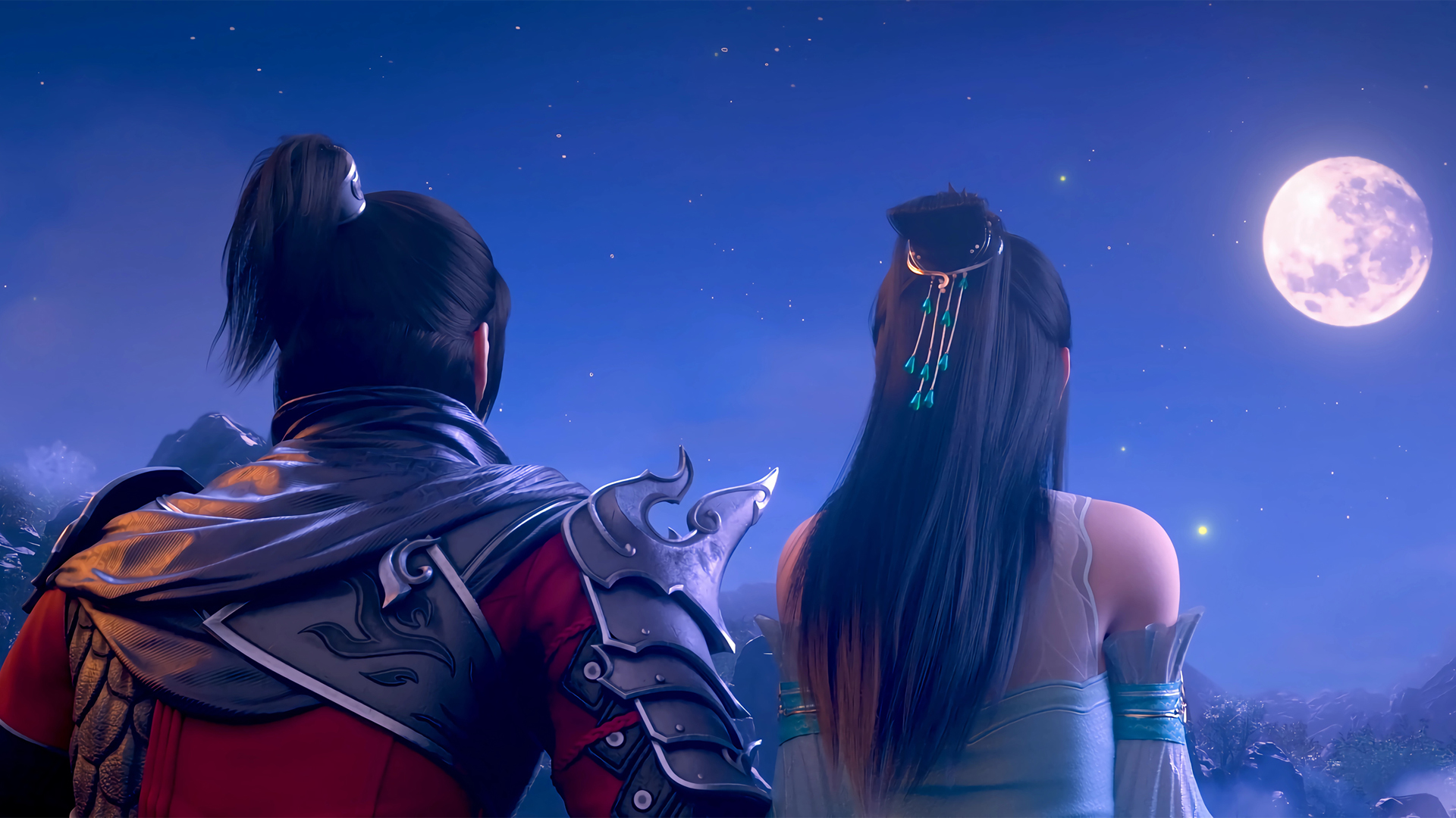 斗破苍穹中秋节浪漫壁纸_高清动漫壁纸