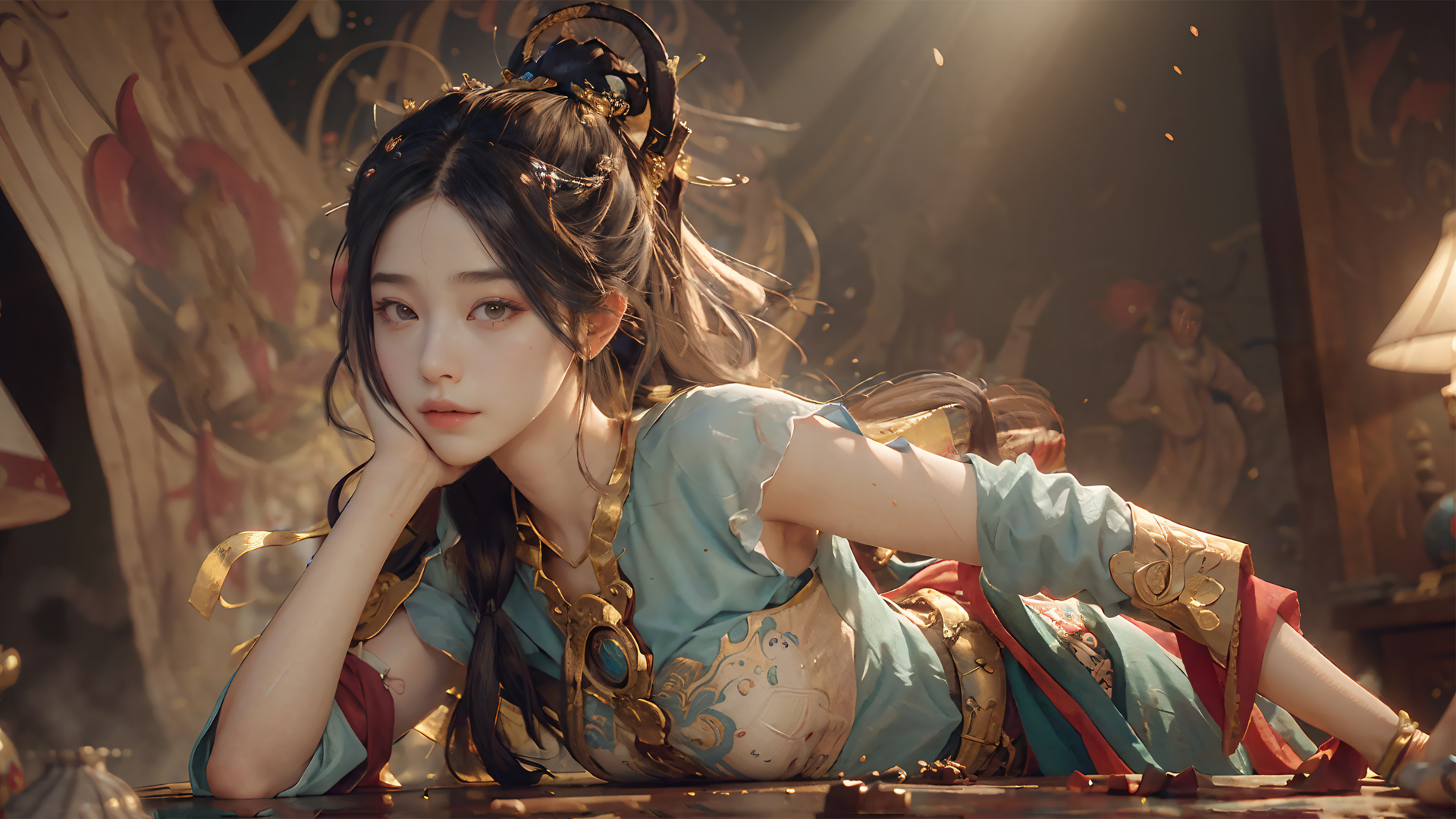 敦煌美女 唯美壁纸_高清动漫壁纸