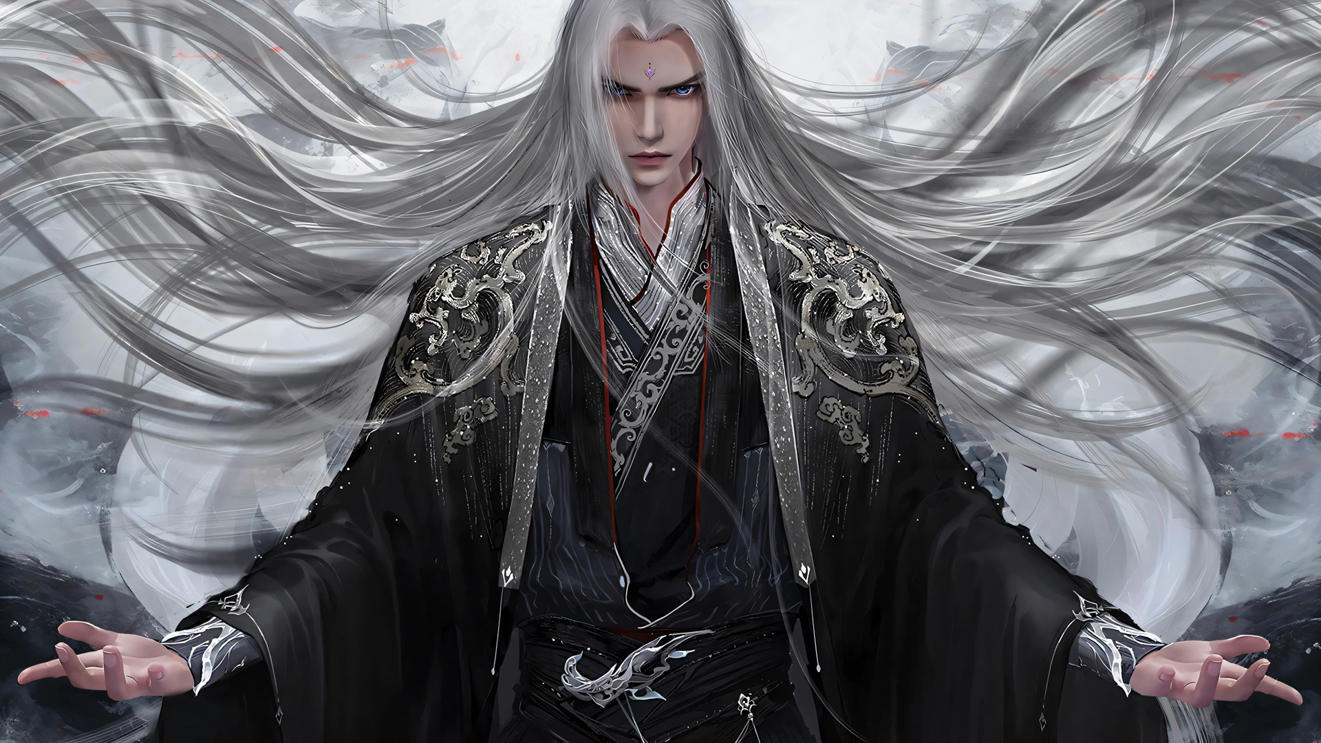 动画《仙逆》王林海报无字版壁纸_高清动漫壁纸