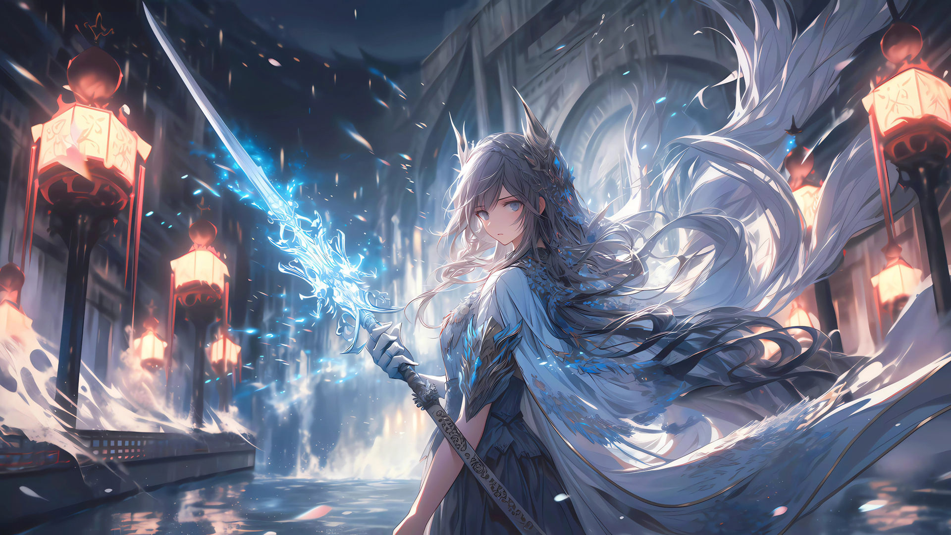 动漫女孩水月电脑壁纸_高清动漫壁纸