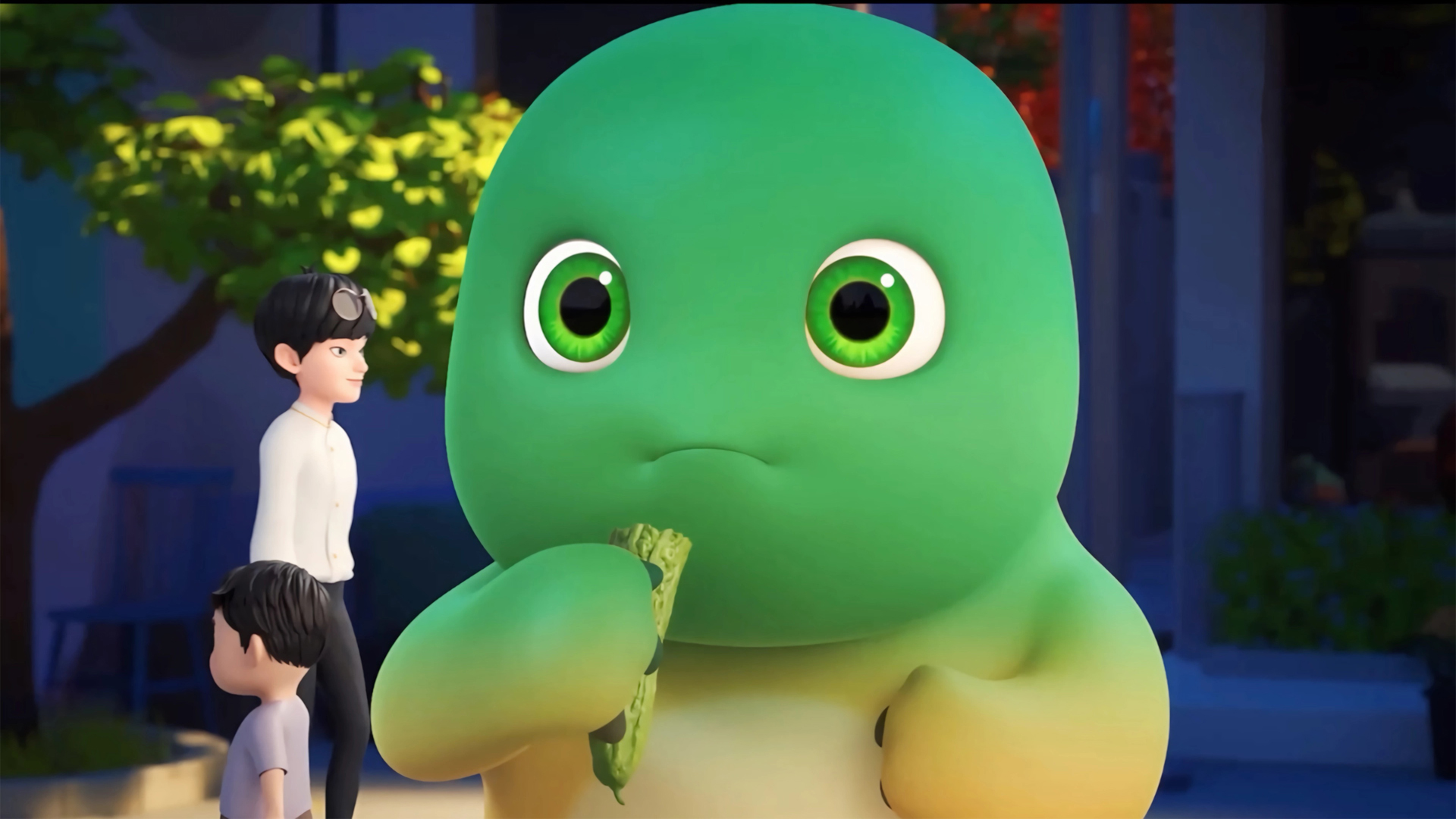 绿色小奶龙壁纸_高清动漫壁纸