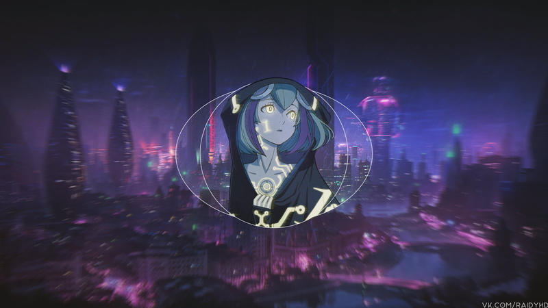 动漫女孩-4K-百合崎米拉-赛博朋克-动漫-画中画高清壁纸