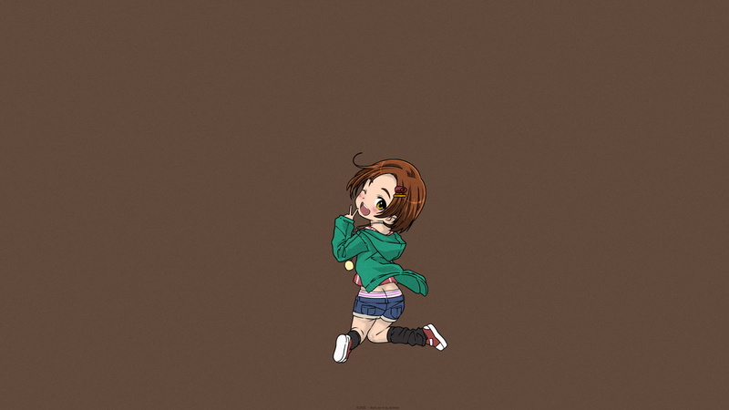 内裤-动漫-漫画-动漫女孩-1080P-Saeki Tatsuya-黑发-短发-短裤-龙崎薰-赤壁高清壁纸