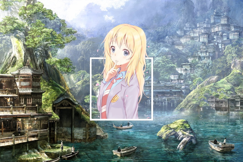 建筑-bilibili-一人-动漫-滨水区-水上建筑-女性-bilibiliDouga-动漫女孩-年轻女性-720P-建筑外墙高清壁纸