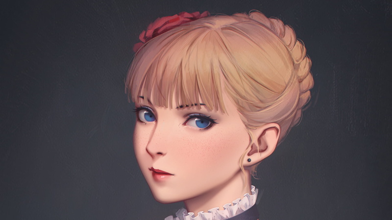 1080P-比阿特丽斯（Umineko no Naku Koro ni）-动漫-Umineko：当他们哭泣高清壁纸