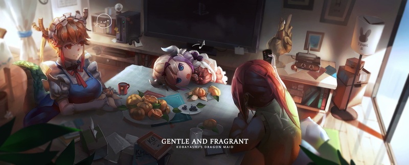 小林小姐龙女-2K-女孩-房子-动漫-小林小姐（小林小姐龙女）高清壁纸