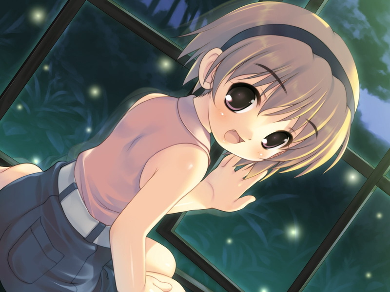 人物表现-特写-户外-聚焦前景-照明设备-人物-游乐园-日间-户外游乐设备-动漫高清壁纸