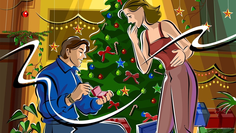 多色-像素-高清-圣诞节-1080P-1920x1080像素-尾巴-快乐-动漫-礼物-雪-x-表现-壁画-艺术-节日-艺术和工艺-仙女树高清壁纸