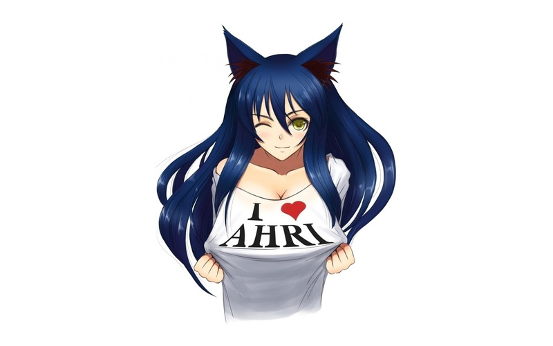 动漫-工作室拍摄-伪装-条纹-插图-表现-面具-正面-女孩-室内-站着-蓝色-交流-白色背景-庆祝高清壁纸