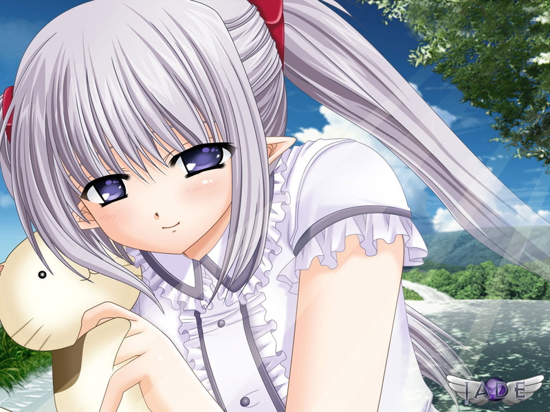 户外-人物表现-数字-创意-植物-玩具-女孩-艺术和工艺-人物-720P-表现-白色-特写-金发-动漫高清壁纸