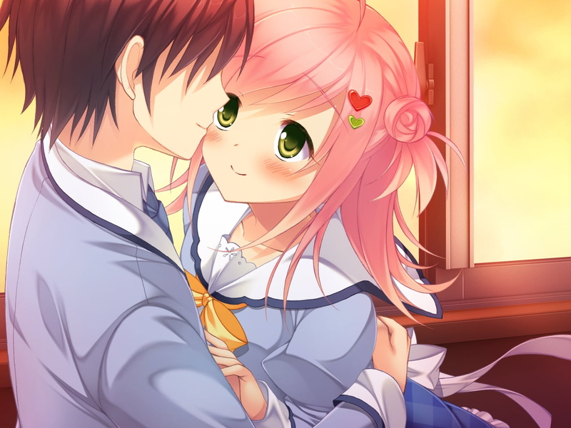 可爱-人脸-矢量-计算机图形-人物-动漫-格子图案-头发-720P-樱花无回复-微笑-窗户-女性-特写-腰部-头像高清壁纸