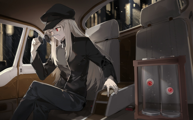 Kurapika-猎人x猎人-红眼-夜-黑色西装-动漫高清壁纸