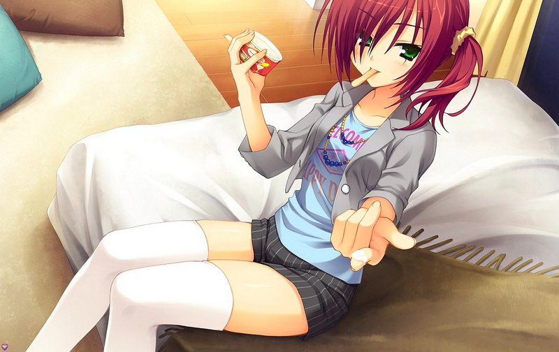 动漫女孩-女孩-Karasuba Yukari-1800x1134像素-幸运-自然-天心-田地-不幸-720P-像素-艺术-x-Karasuba-高清-动漫-Yukari-天心兰曼：幸运还是不幸运！？高清壁纸