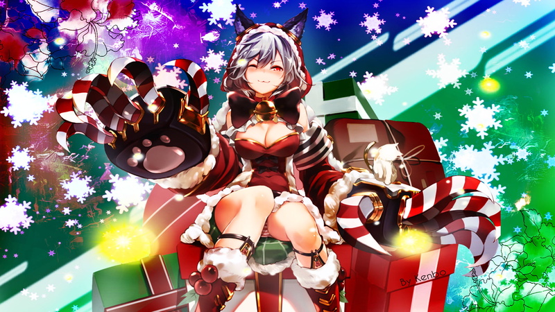 1080P-动漫女孩-圣诞节-动漫-圣诞饰品-视觉小说高清壁纸