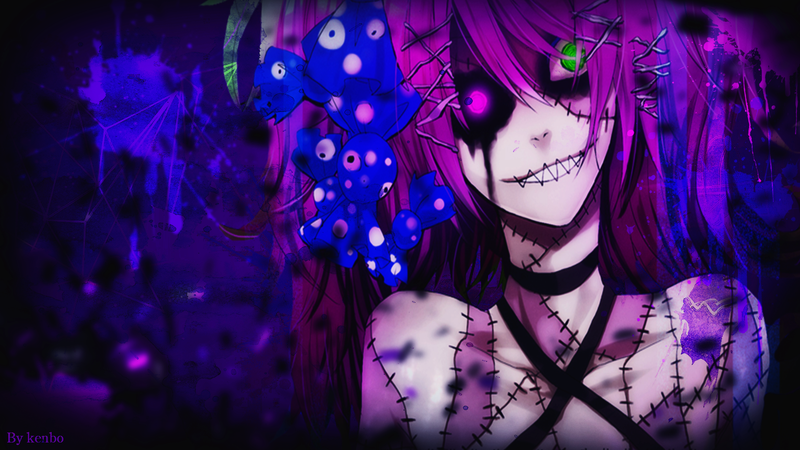 动漫-动漫女孩-初音三木-万圣节-恐怖高清壁纸