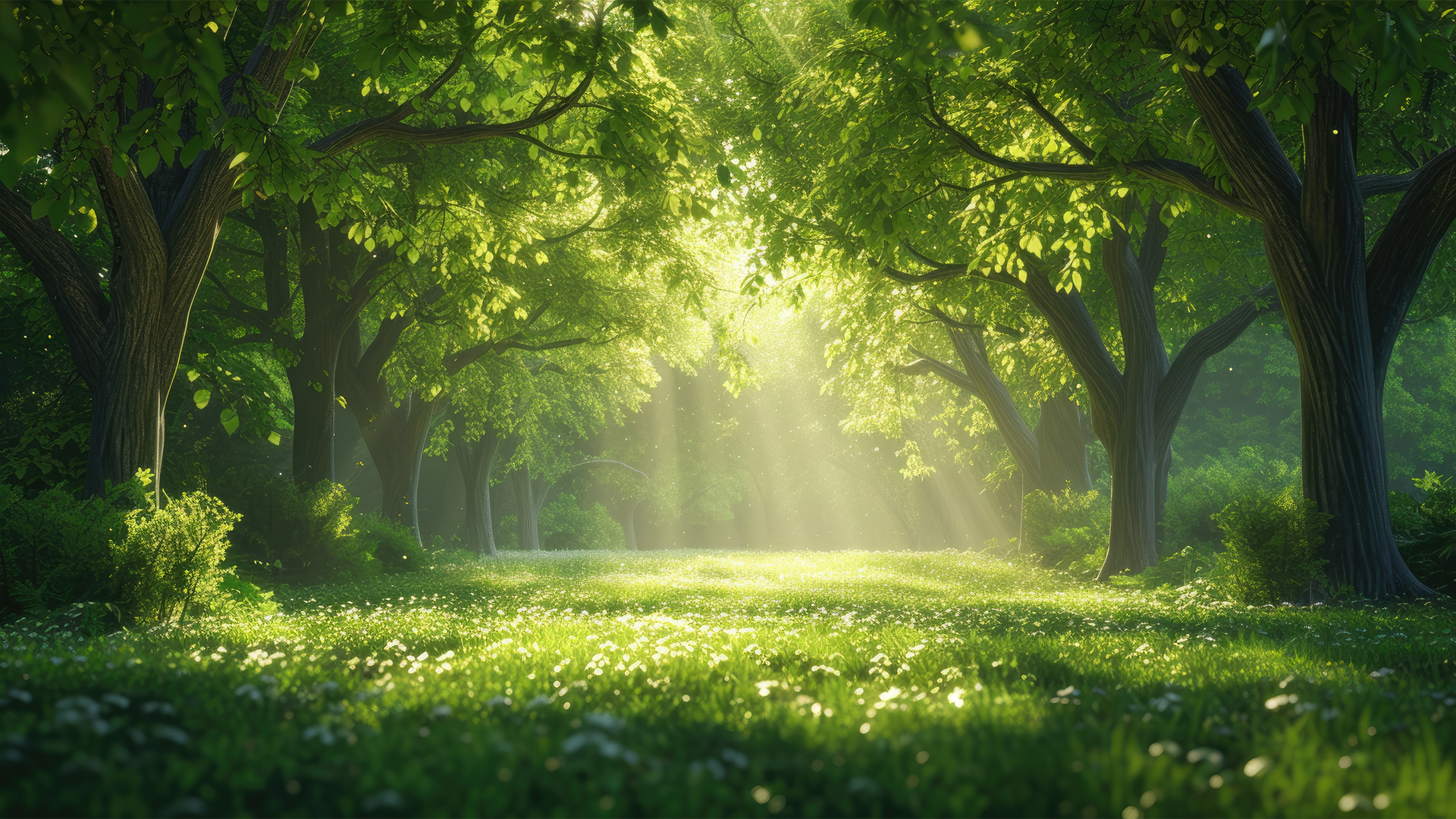春日森林阳光护眼壁纸！多款尺寸电脑桌面可用