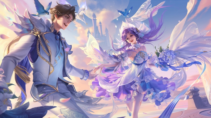 王者荣耀大乔孙策挚爱之约高清壁纸来了