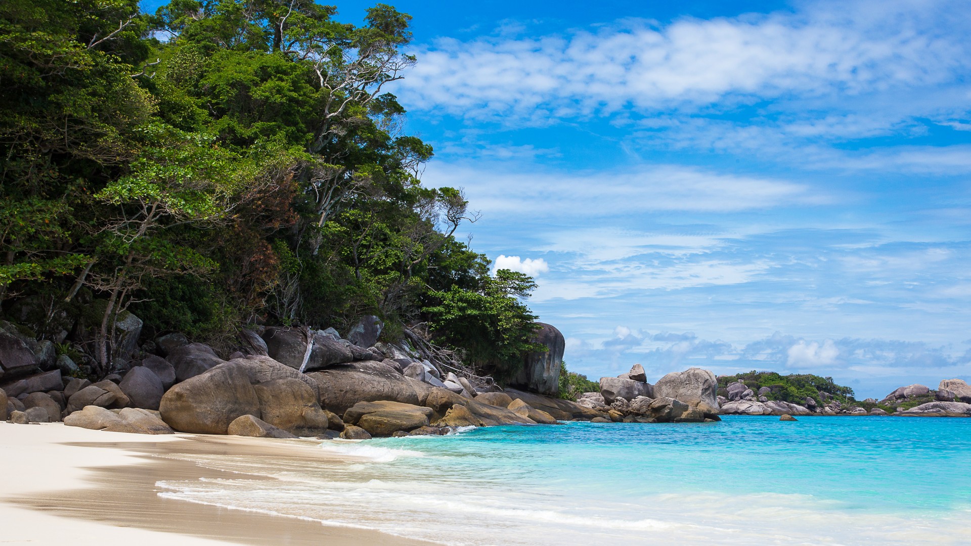 夏日沙滩大海电脑壁纸！热带海岸风桌面背景安排上