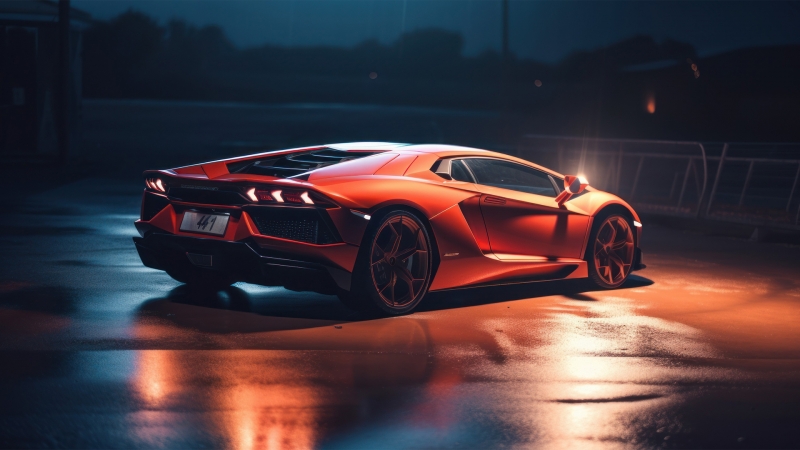 橙色个性跑车电脑壁纸推荐！多款高清分辨率可选