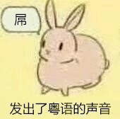 带粤语口头禅的兔子斗图表情包来了