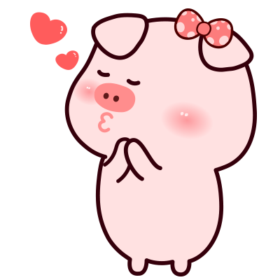 一左一右的呆萌小猪情侣头像 14张高清卡通款来啦