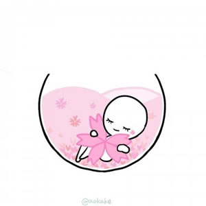 12组超萌简笔画情侣头像 一男一女卡通款