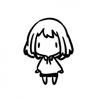 一对左右配对的手绘简笔画情侣头像 26张高清素材合集