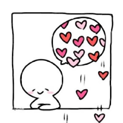 28组超可爱简笔小白人情头 左右配对手绘款高清分享