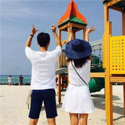 海边背影情侣头像合集！16张高清一左一右唯美款
