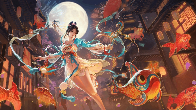 永劫无间胡桃道唐使皮肤高清壁纸来啦 长歌诗韵国风拉满