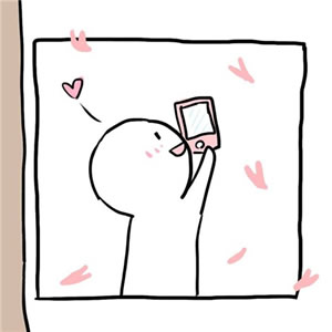 楼上楼下小白人情侣头像简笔画合集（14张）