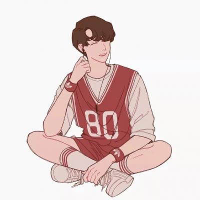 二次元绘画风格微信QQ情侣头像