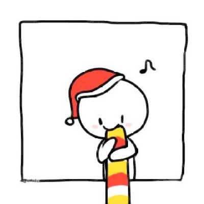 28组超可爱简笔小白人情头 左右配对手绘款高清分享