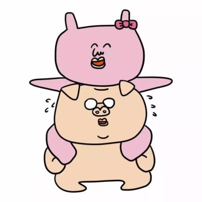 搞怪情侣头像来啦！18张可爱卡通一男一女款高清图