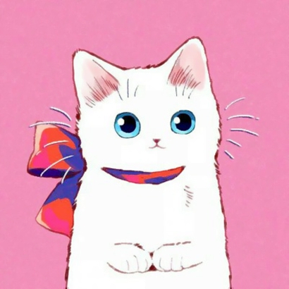超可爱！12组一左一右动漫猫咪情侣头像高清图